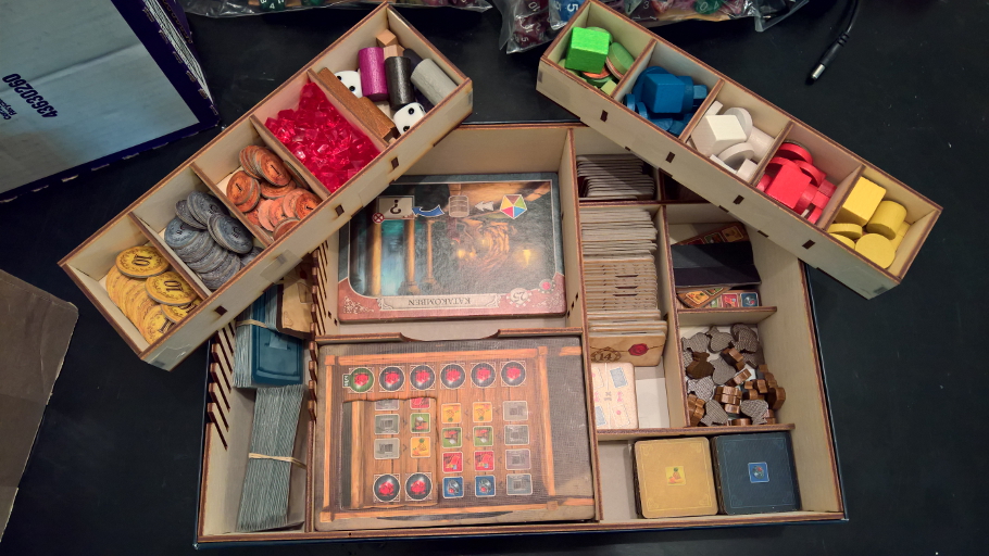 Example of a board game box insert